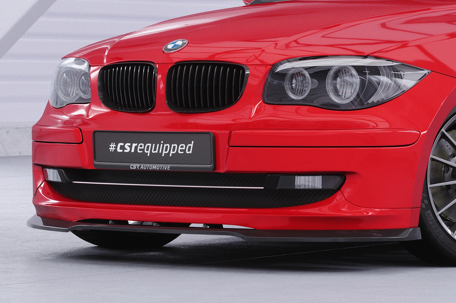 Voorspoiler BMW 1 Serie E81/E87 Glans Zwart – CSR