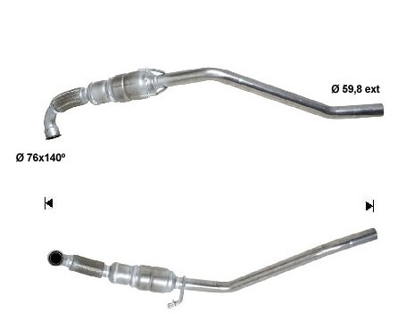VW TRANSPORTER 2.5TD 2461 cc 120 Kw / 163 cv BLJ Magnaflow CAT B