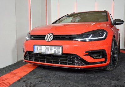 Voorspoiler VW Golf 7.5 R Facelift Glans Zwart