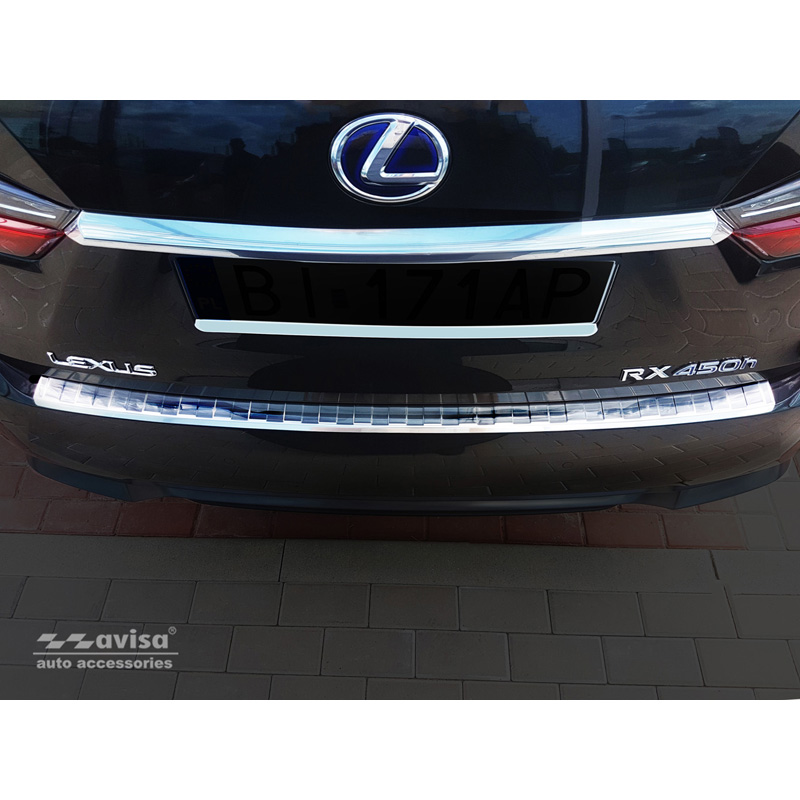 RVS Achterbumperprotector  Lexus RX 2015-2019 & FL 2019- 'Ribs'