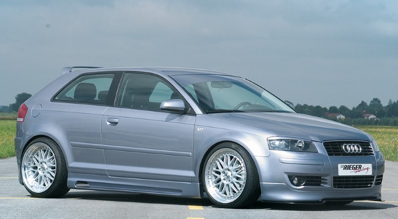 Spoilerzwaard Carbon-Look voor voorspoiler Audi A3 8P Facelift A