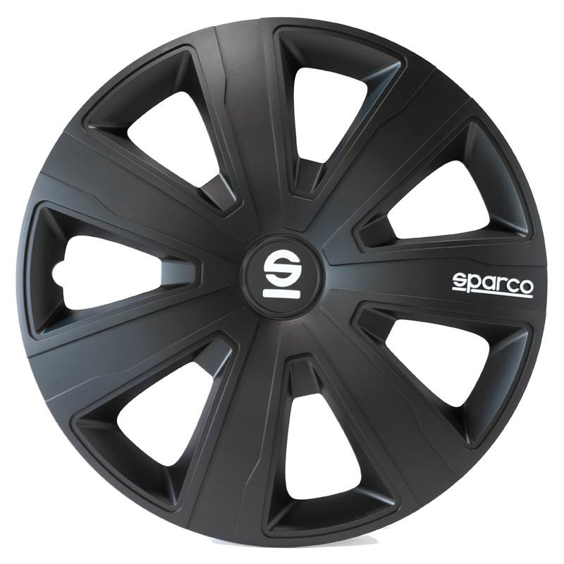 Sparco Wieldoppen Palermo - 15-inch - Zwart - Set van 4 stuks