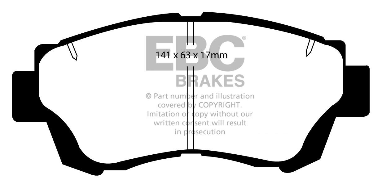EBC Brakes TOYOTA Progress 2.5 98-2007 Remblokken voorzijde reds