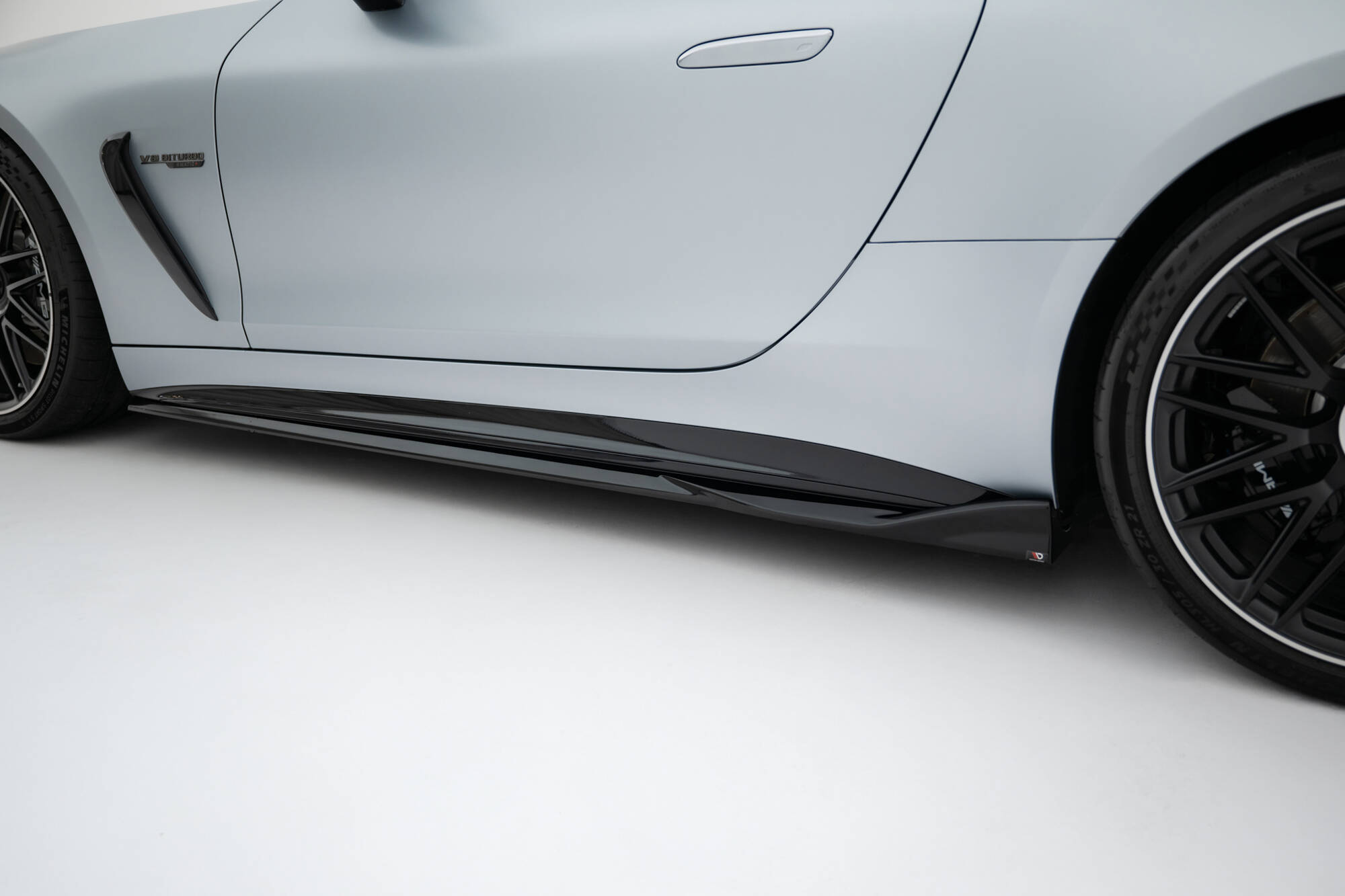 Zijskirts V.2 Mercedes-AMG GT 63 C192 Maxton Glanzend zwart