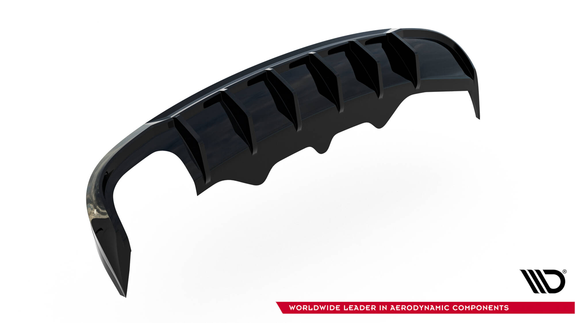 Achter Diffuser Audi A5 S-Line Sportback 8T Maxton Glanzend zwart