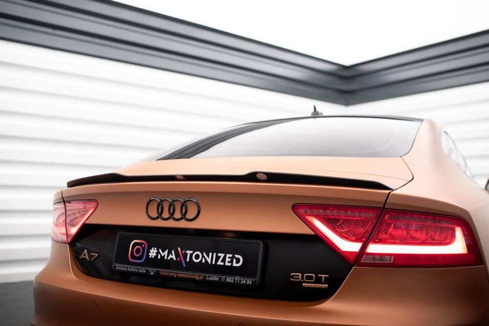 Spoiler Audi A7 C7 Maxton Glans Zwart