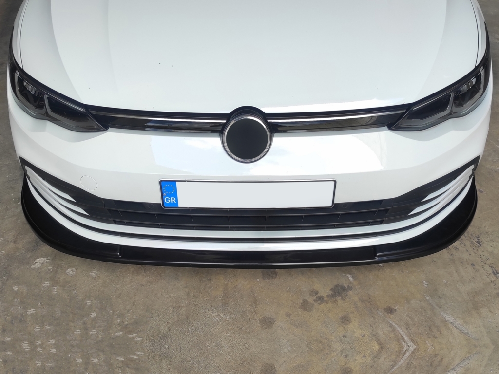 Voorspoiler VW Golf 8 Glans Zwart