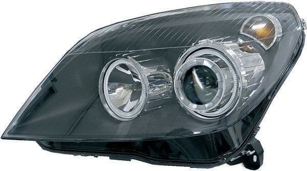 Faros Opel Astra H Angel Eyes negro