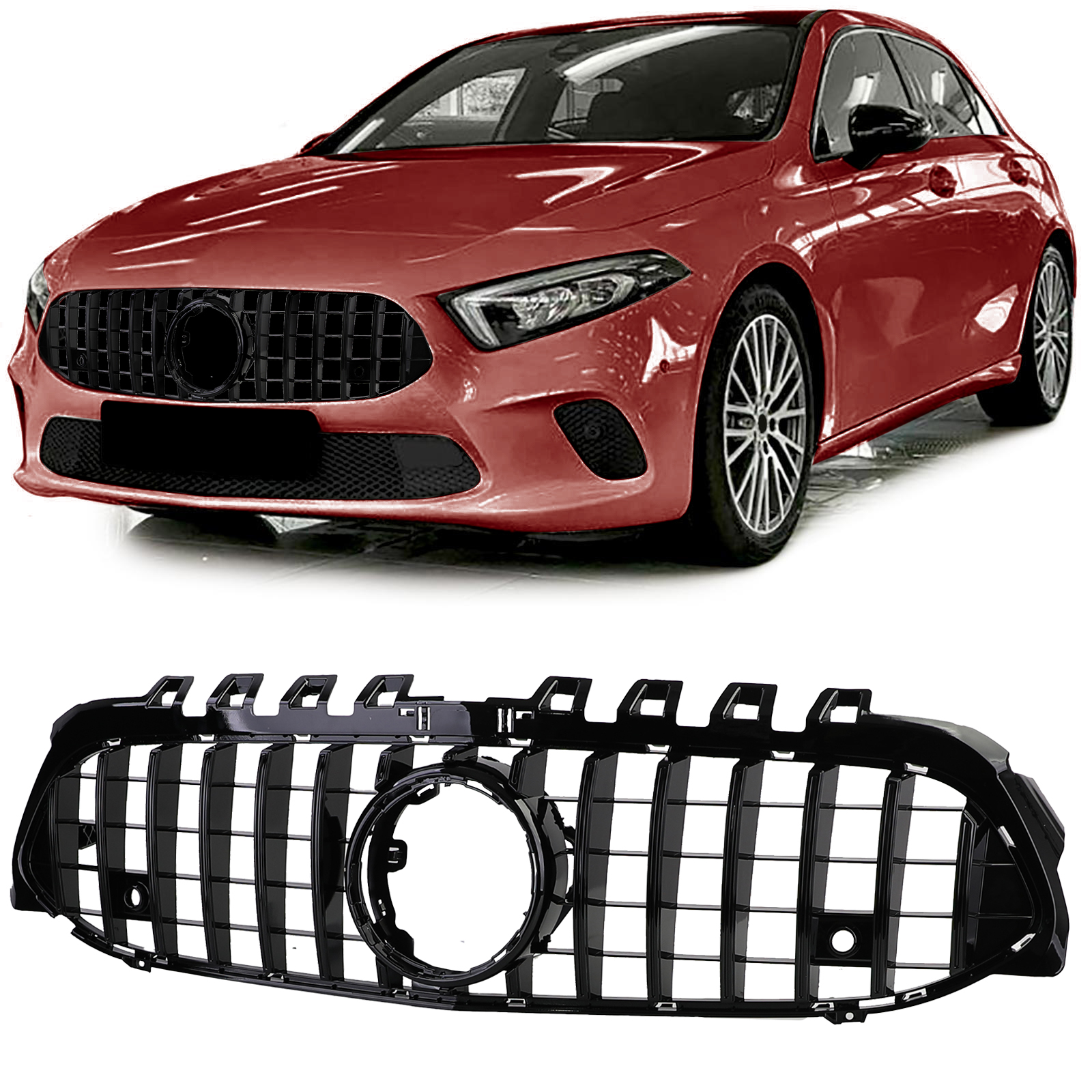 Grill Mercedes A klasse W177 / V177 GT-Look Zwart