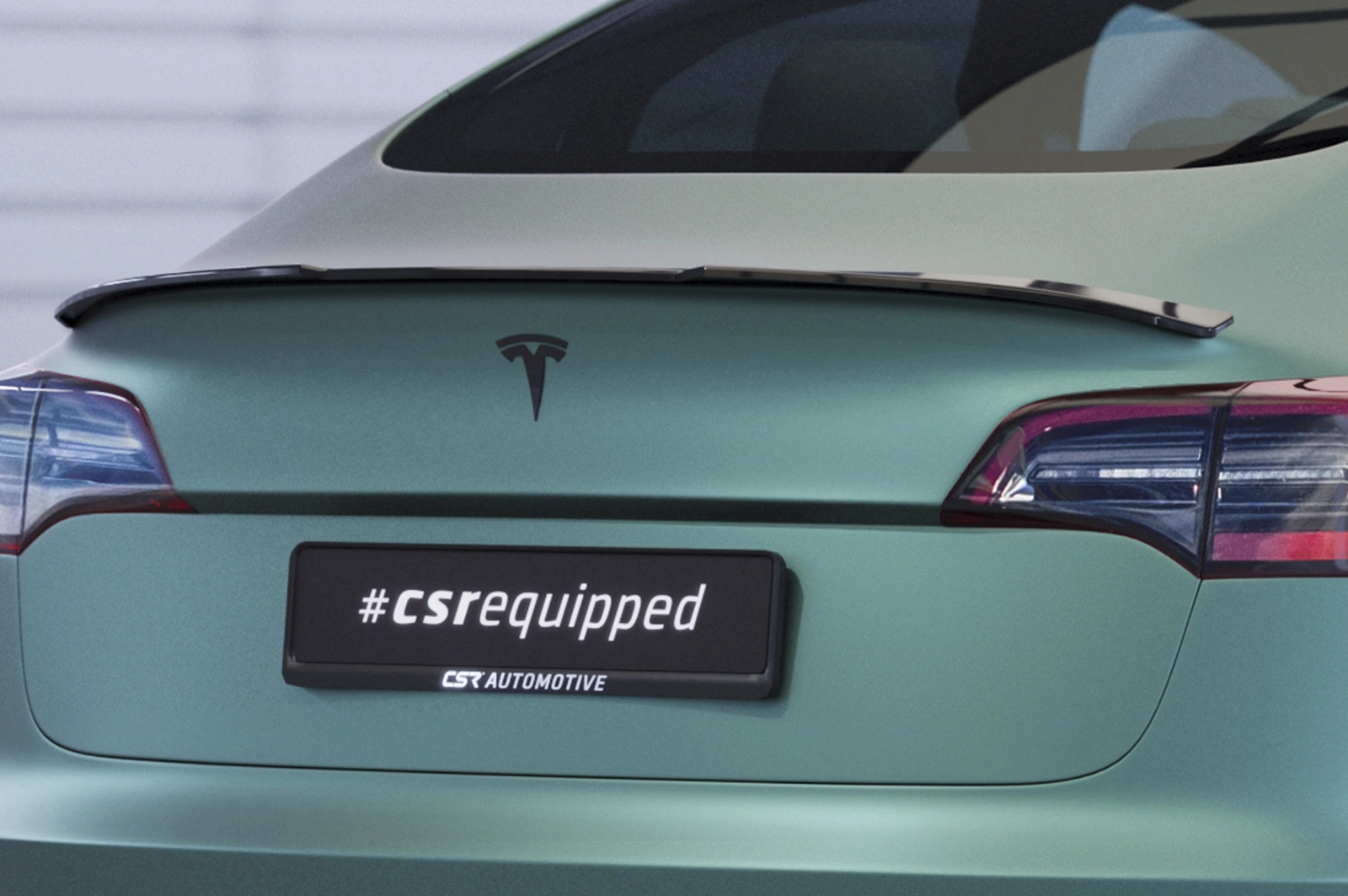 Achterspoiler Tesla Model 3 2017–heden (incl. Facelift) – CSR Automotive – Glans Zwart