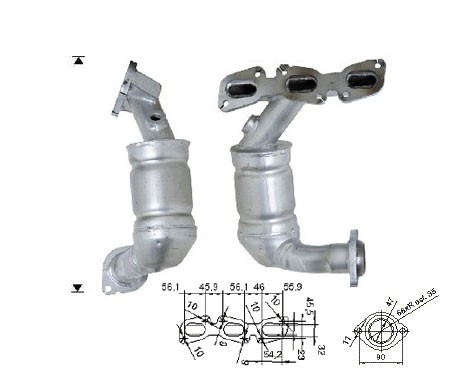 Ford MONDEO 3.0i V6 2967 cc 150 Kw / 204 cv REBA Magnaflow CAT B