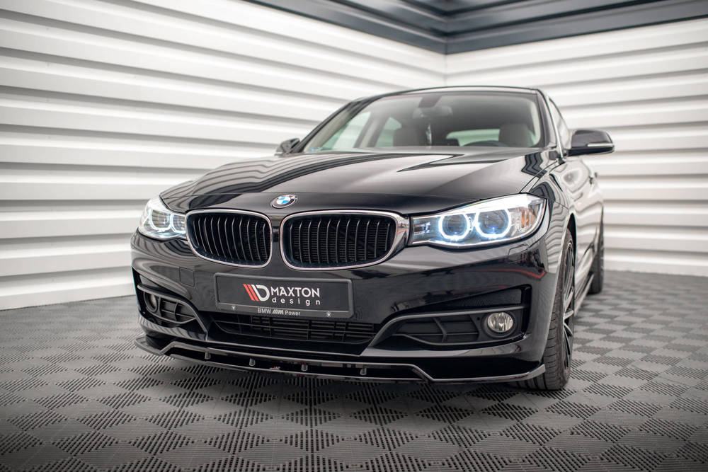 Voorspoiler BMW 3 Serie GT F34 Maxton Glans Zwart