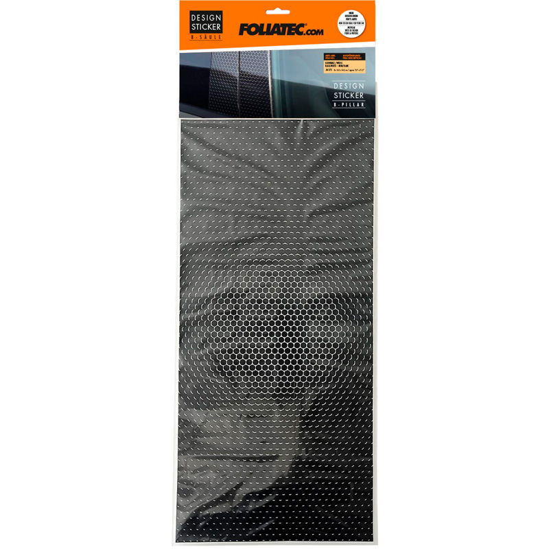 Foliatec Design Sticker B-stijl – Set van 2 stuks 24,5x54,5cm – Hoogglans zwart