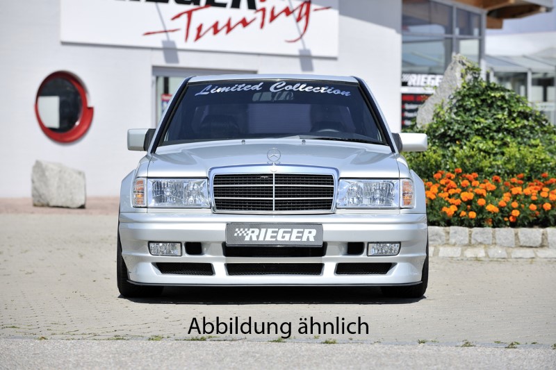 Voorbumper breedbouw ll sec-grill Mercedes W201 Rieger(Polyester