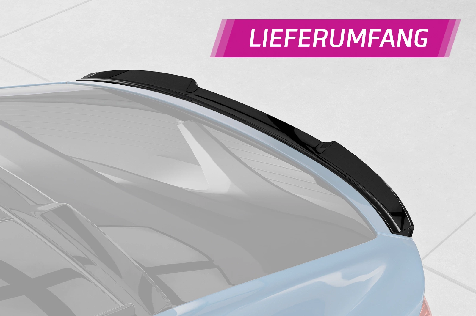 Achterspoiler Skoda Enyaq Coupe glans zwart