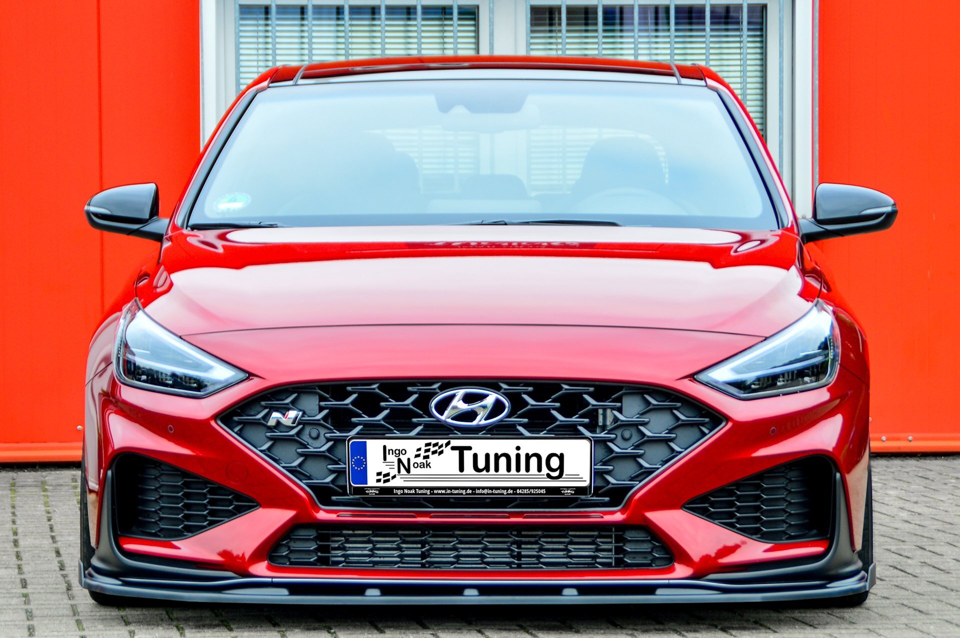Voorspoilerlip met vleugel Hyundai I30 N + N-Line Facelift