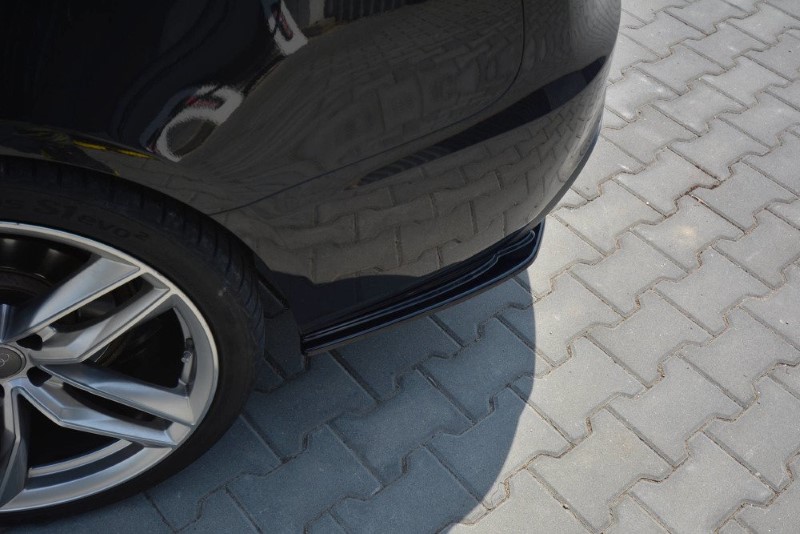 Achterzij Spoilers Audi A5 S-Line 8T FL Sportback Glanzend Zwart