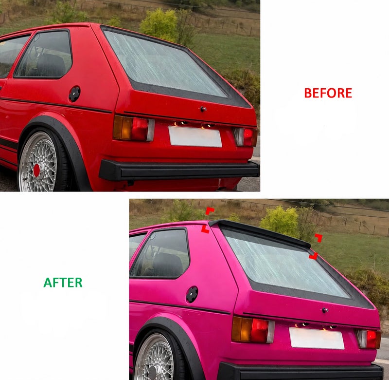 Dakspoiler  Volkswagen Golf I 1974-1985 (ABS Matzwart)