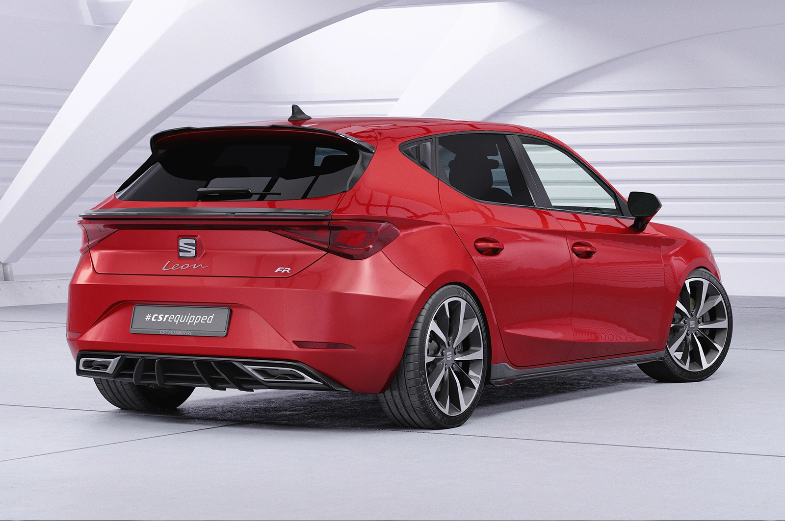 Achterspoiler Seat Leon 4 (Typ KL) Glans Zwart – CSR Automotive