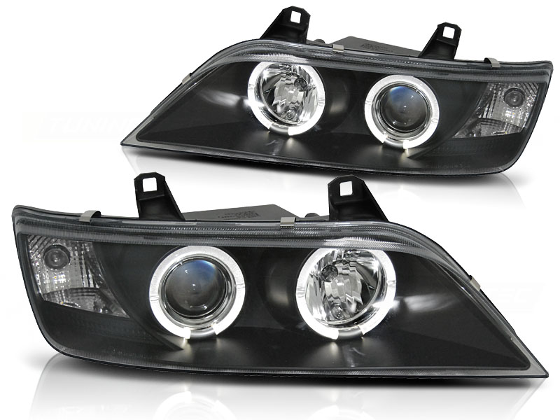 Faros BMW Z3 Angel Eyes negro
