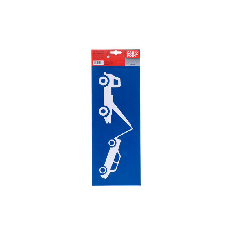 Carpoint Sticker Wegsleepregeling 33,5x14cm