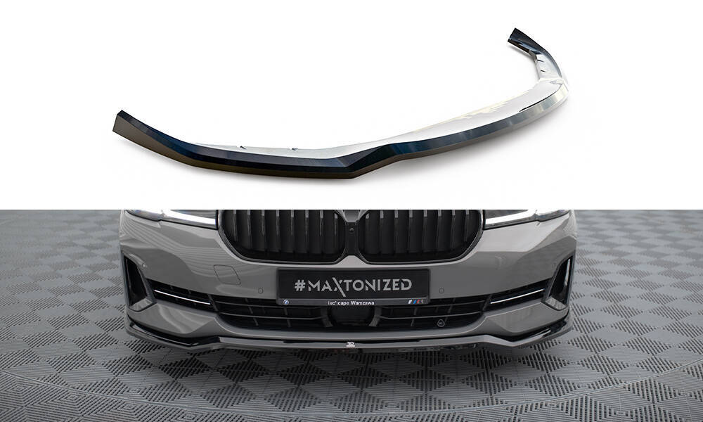 Voorspoiler V.2 BMW 5 Serie FL Maxton Glans Zwart