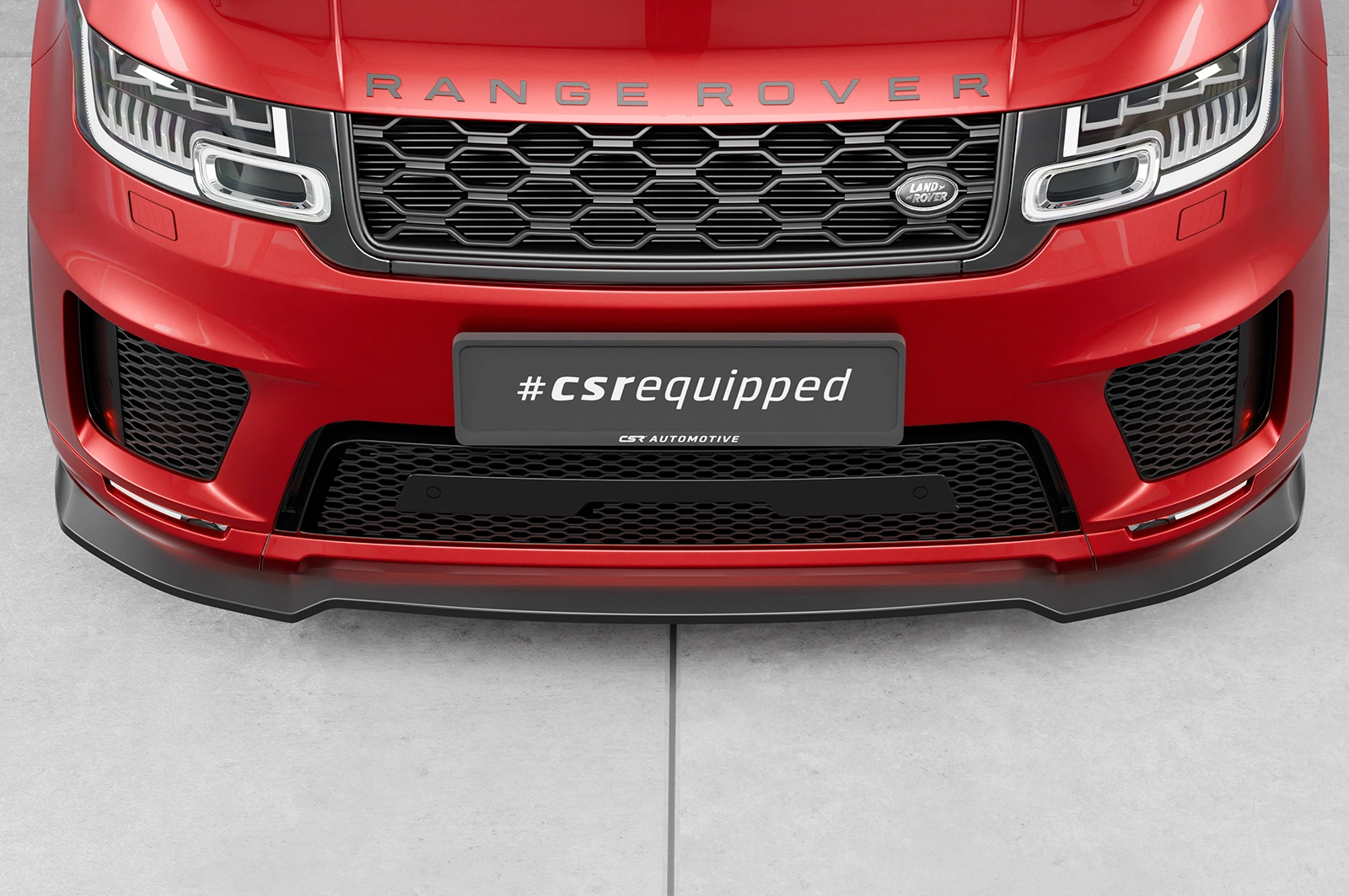 Voorspoiler Land Rover Range Rover Sport Glans Zwart (Facelift) 2017 – CSR Automotive