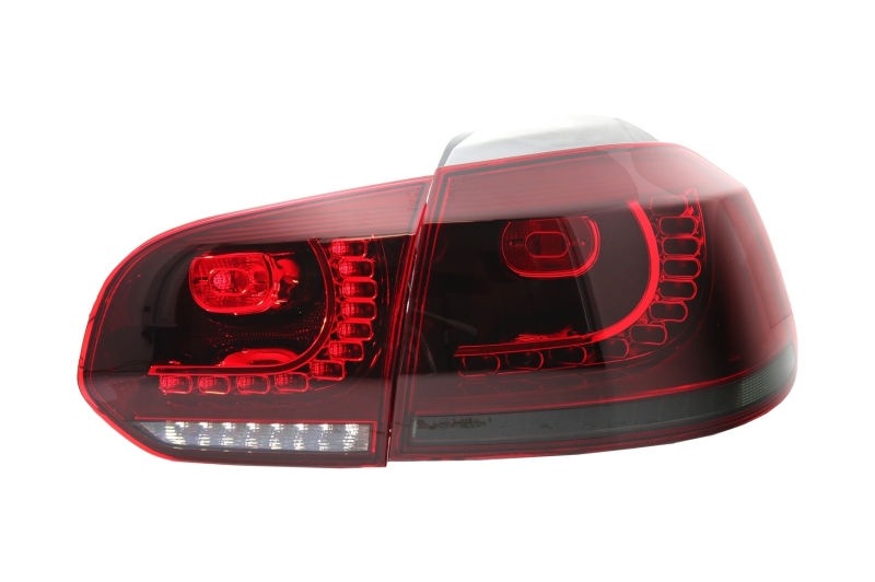Taillights led VW Golf VI 10/08- R-look red/Smoke