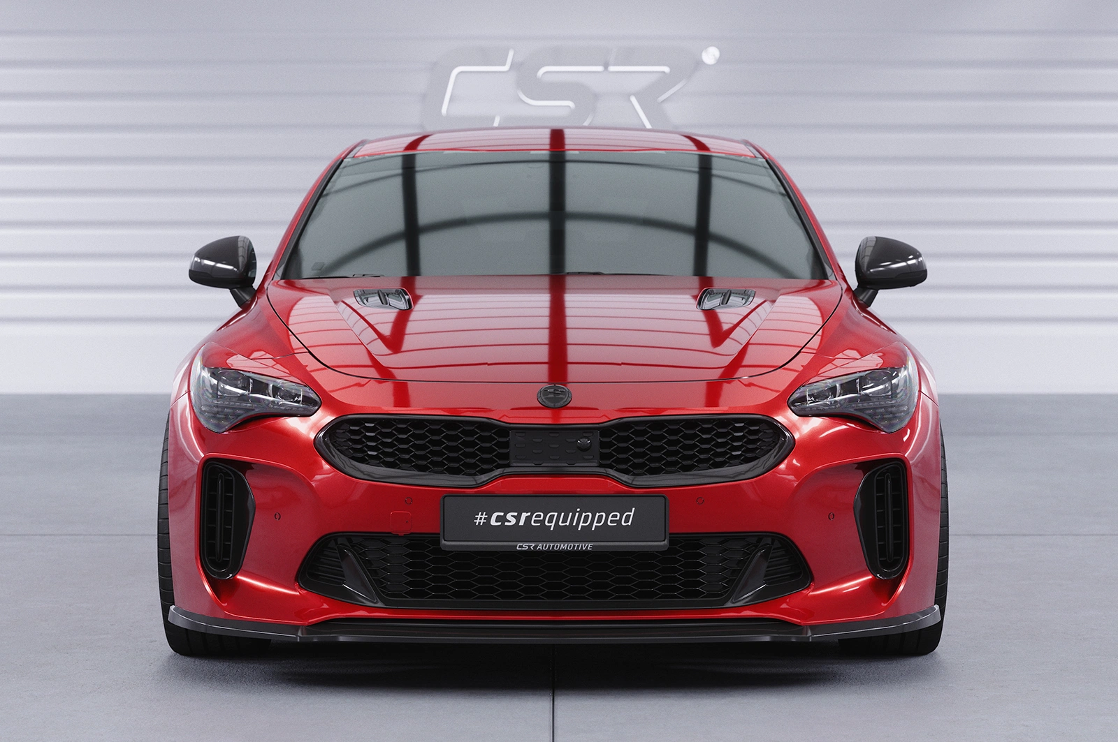 Voorspoiler Kia Stinger GT Glans Zwart – 2017–