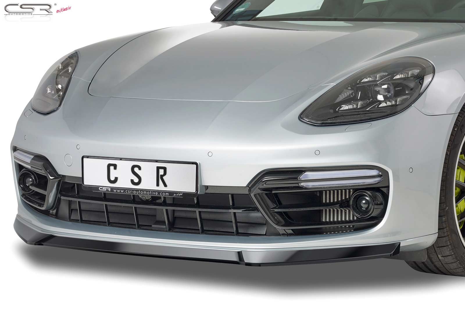 Voorspoiler Porsche Panamera 2 Glans Zwart