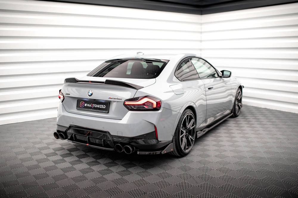 Zijdiffuser V.2 met Canards BMW 2 Serie G42 Coupe M240i Maxton Glans Zwart