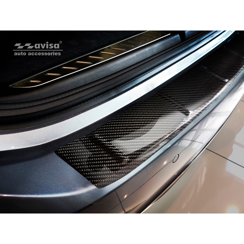 Echt 3D Carbon Achterbumperprotector  BMW 6-Serie Gran Turismo G32 2017- 'Ribs'