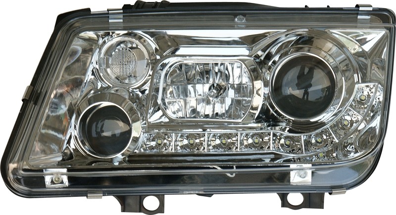Faros VW Bora Dayline Los ojos del Diablo 2 cromo