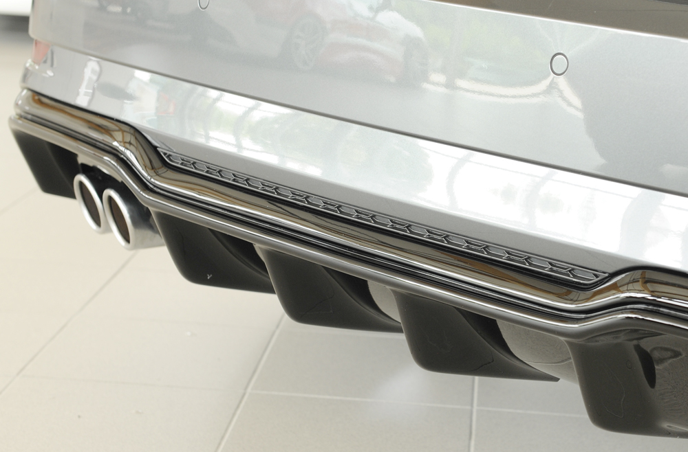 Achter diffusor Rieger Audi A3 8V 16-20 Facelift S-line Glans Zwart