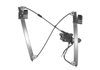 raammechanisme, 4/5 drs, incl motor, voor rechts VW Caddy, 1995-