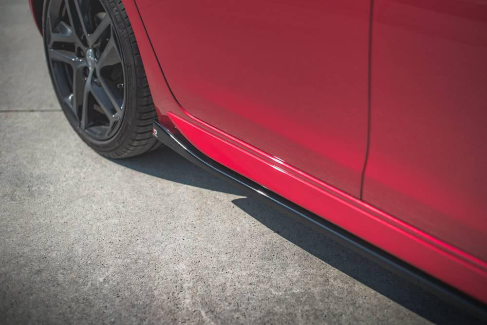 Zijskirts Peugeot 308 GT MK2 Facelift 18-.. Glans Zwart
