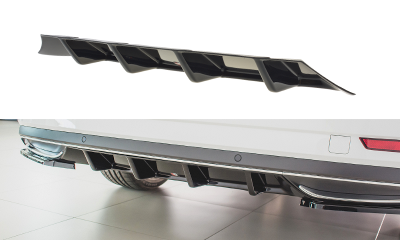 Diffuser Skoda Superb 3 FL Maxton Design glans zwart