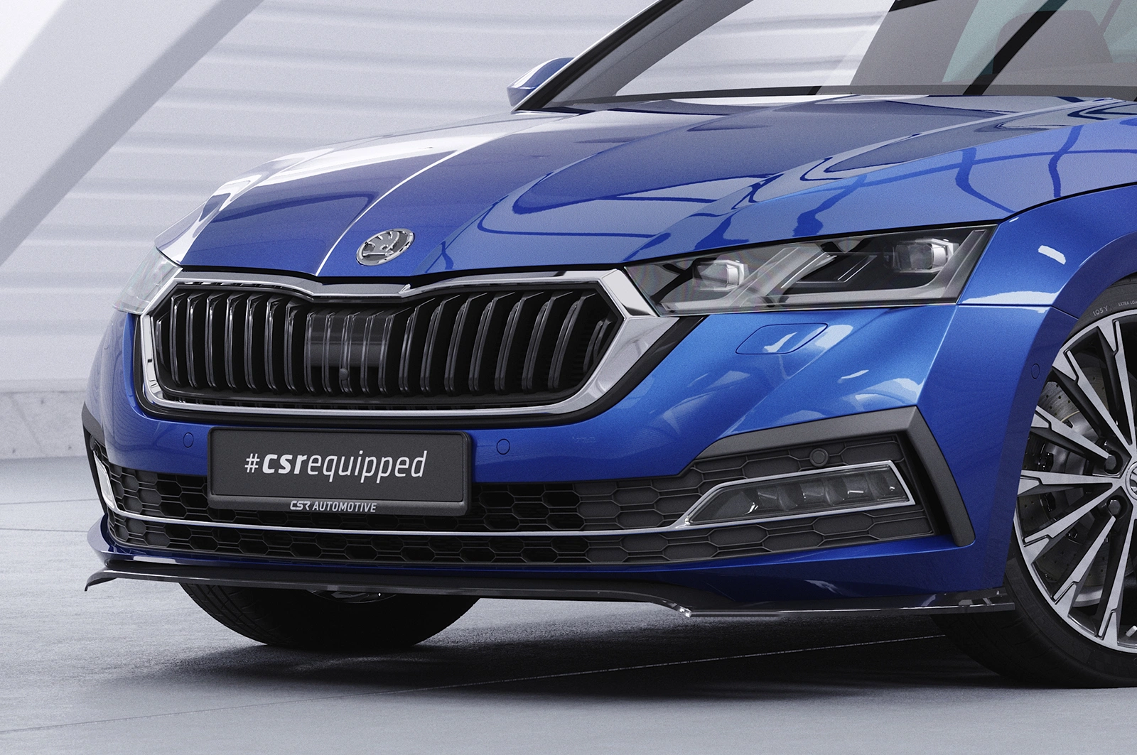 Voorspoiler Skoda Octavia 4 Glans Zwart (2019-) van CSR Automotive