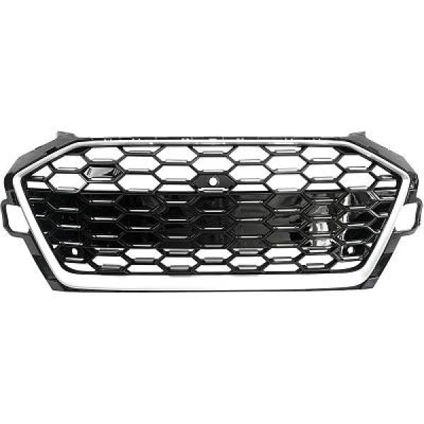 Grill Audi A4 B9 19- RS Look Zwart/Zilver