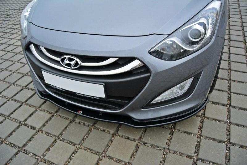 Voorspoiler Hyundai i30 mk.2 Glanzend Zwart