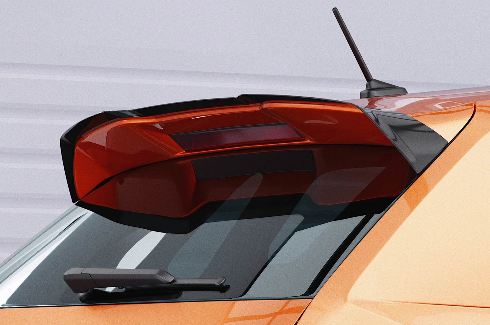 Achterspoiler VW Polo VI 2G (AW) GTI / R-Line – Glans Zwart