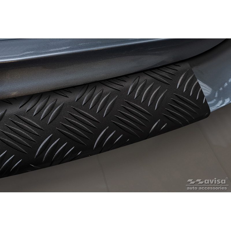 Matzwart Aluminium Achterbumperprotector  Nissan X-Trail III (T32) Facelift 2017-2021 'Riffled Plate'