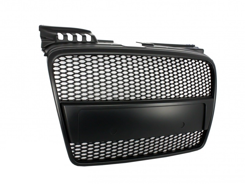 Grille Audi A4 B7 (2004-2008) RS4 Matte Black Embleemloos