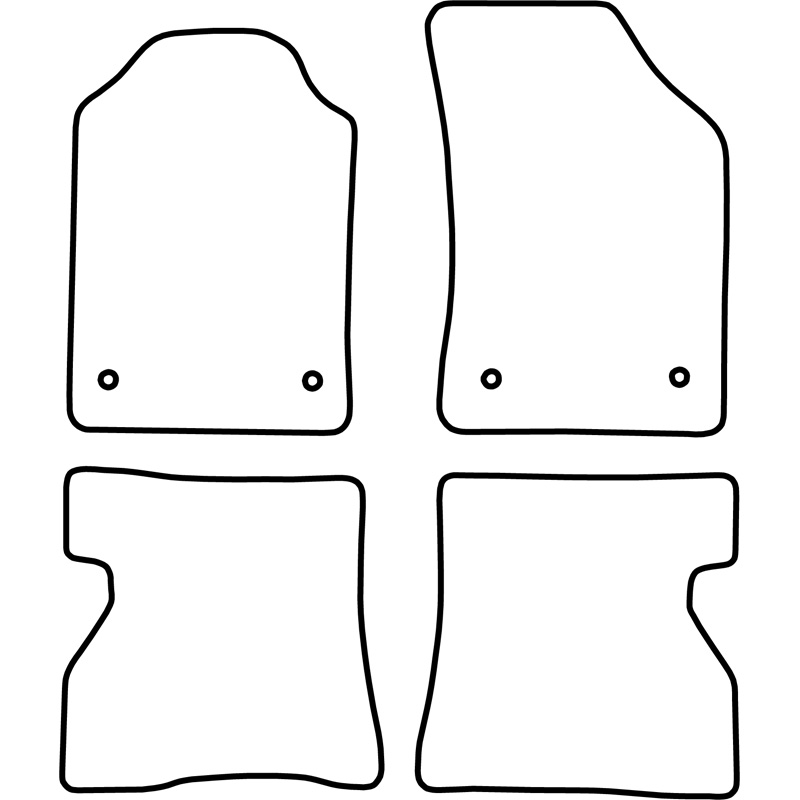Automatten Velours  Renault Kangoo 2005-2008