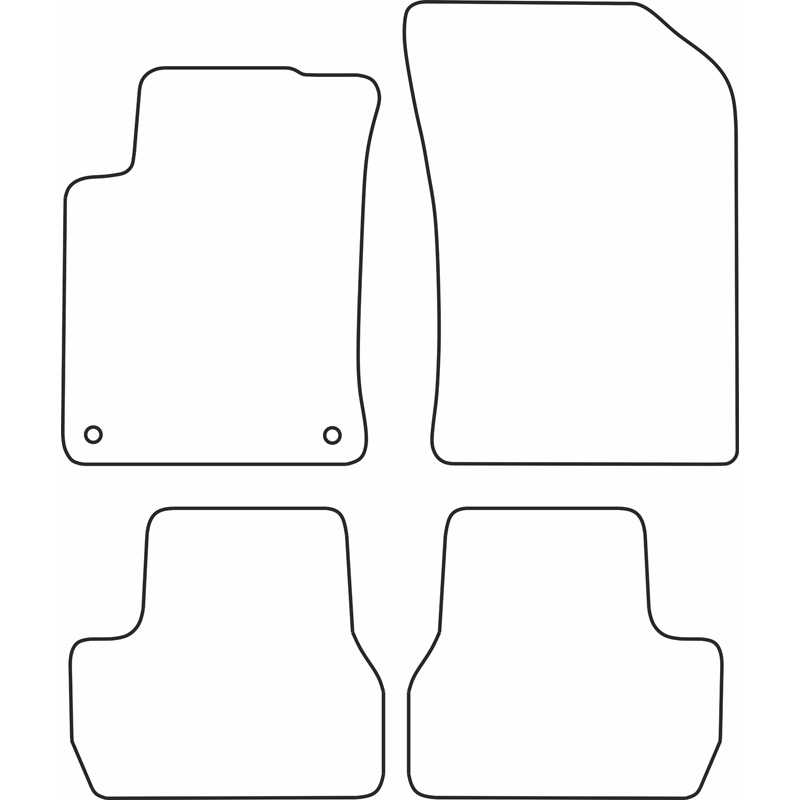 Automatten Velours  Citroen C3 2010-2016