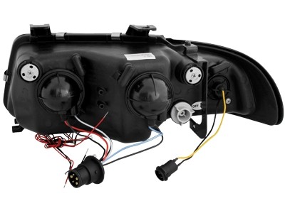 Faros Audi A4 95-99 Angel Eyes cromo