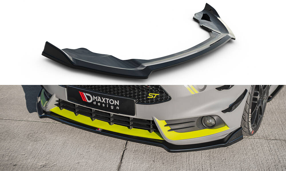 Voorspoiler Ford Fiesta ST Mk7 FL V.5 Glanzend Zwart
