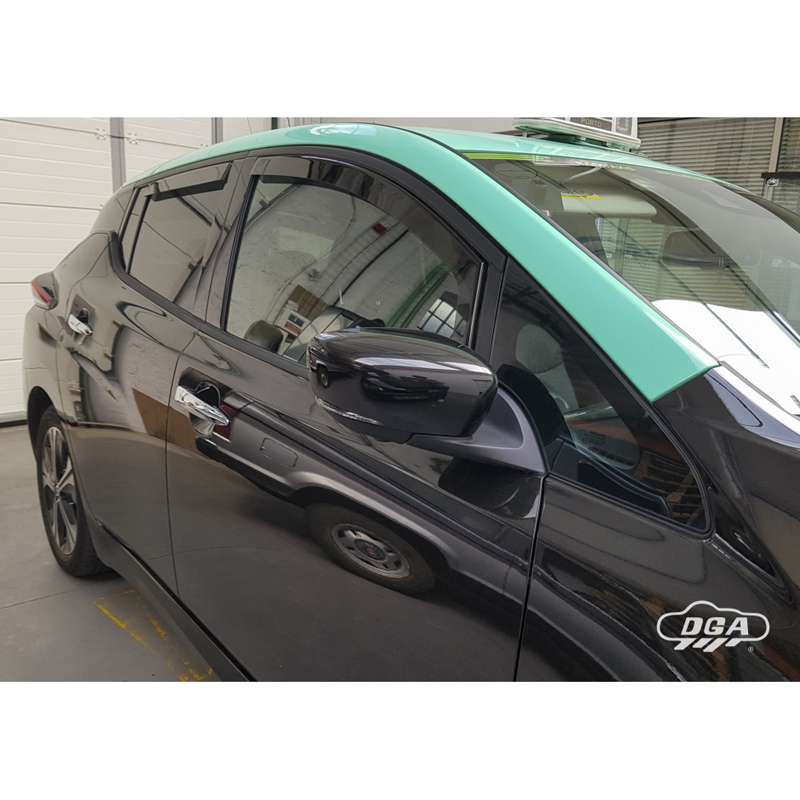 DGA Zijwindschermenset  Nissan Leaf II (ZE1) 2018- (4-delig)