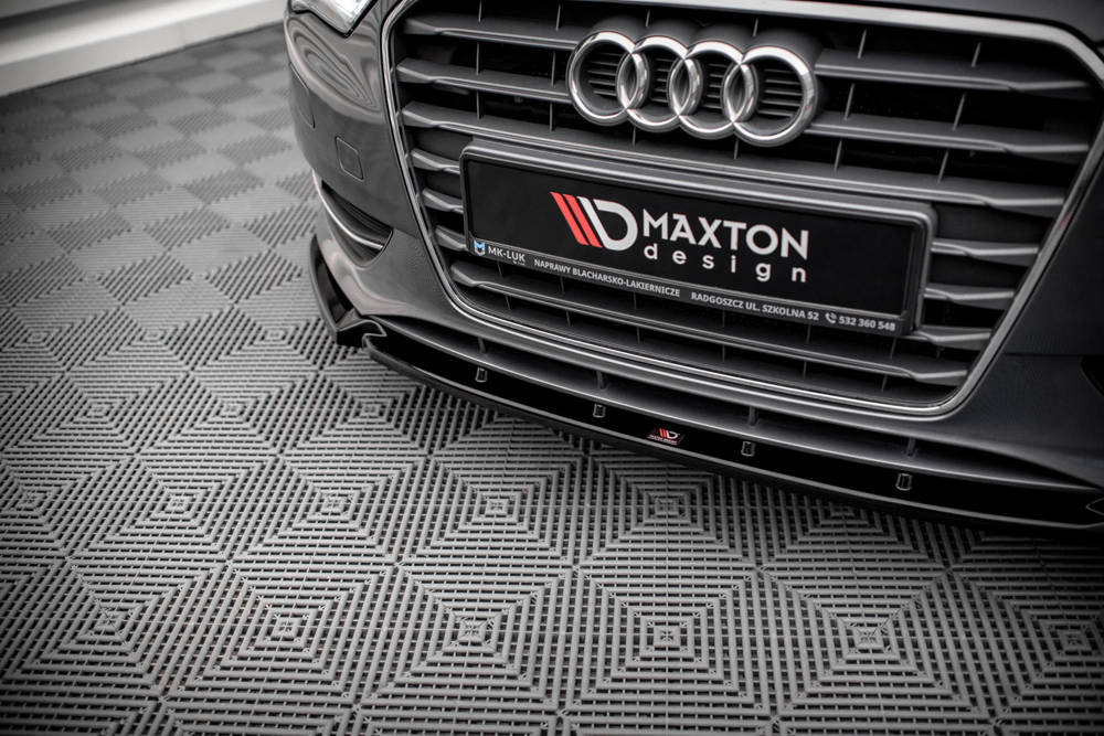 Voorspoiler Audi A3 8V Sportback 13-16 Maxton Glans Zwart