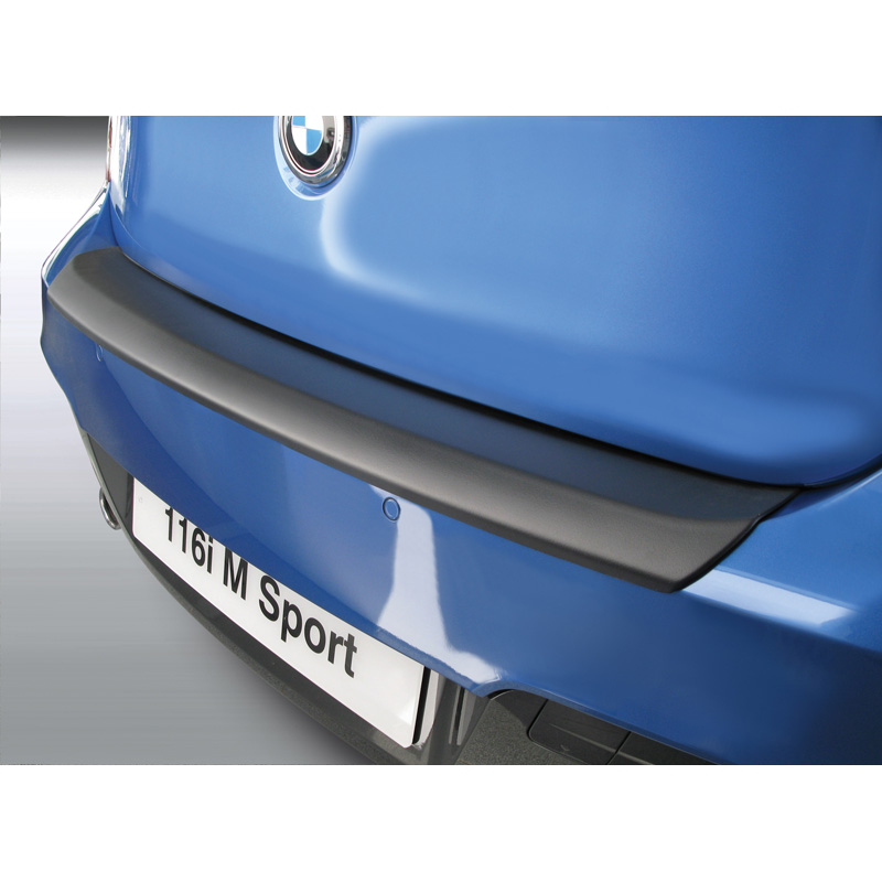 ABS Achterbumper beschermlijst  BMW 1-Serie F20/F21 3/5 deurs 'M-Sport' 2011-2015 Zwart